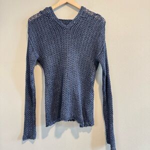 Ralph Lauren Open Knit Hoodie Linen Sweater Beach
Boho Poolside Coverup L